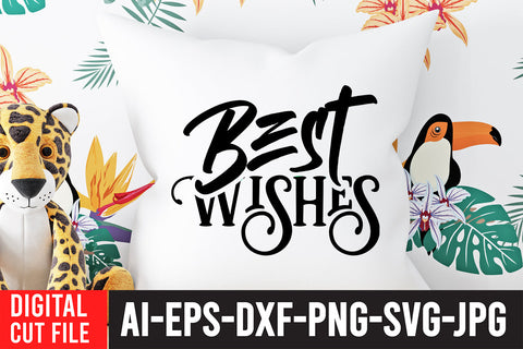 Best Wishes SVG Cut File SVG BlackCatsMedia 
