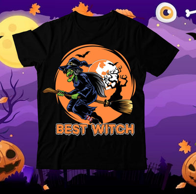 Best Witch T-Shirt Design, Best Witch Sublimation Design, Halloween Sublimation PNG, Halloween SVG Bundle,Halloween SVG Quotes,Halloween PNG, Halloween SVG SVG BlackCatsMedia 