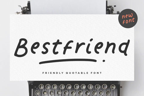 Bestfriend Friendly Quotable Font Font Letterative 