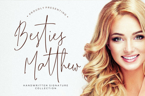 Besties Matthew Signature Font Creatype Studio 