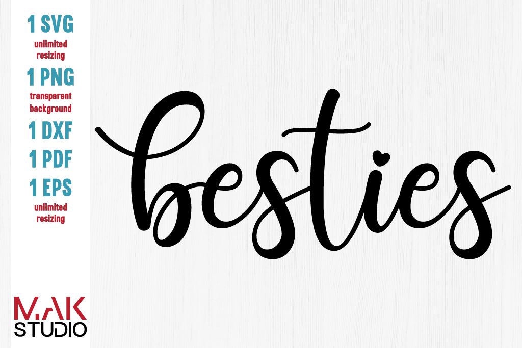 Bestie Vector Besties svg, Besties png, Besties dxf, Besties vector, Besties ...