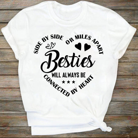 Besties SVG Cut File, commercial use, Miles apart, Best Friends SVG, Friendship , Best Friends Forever SVG DiamondDesign 