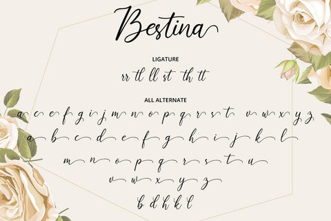 Bestina Font Fallen Graphic Studio 