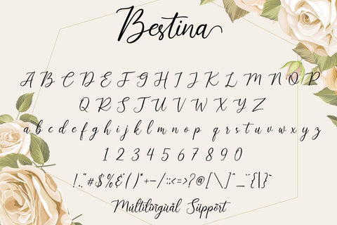 Bestina Font Fallen Graphic Studio 