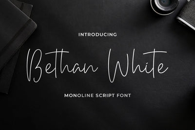 Bethan White - Monoline Script Font Font StringLabs 
