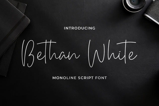 Bethan White - Monoline Script Font Font StringLabs 