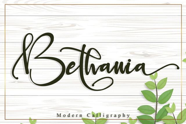 BETHANIA Font Stefani Letter 