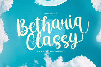 Betharia Classy - Modern Script Font Font StringLabs 