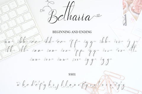 Betharia Font Prasetya Letter 