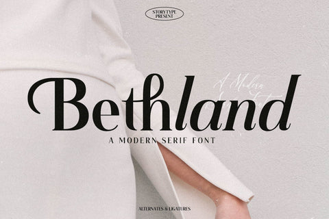 Bethland Typeface Font Storytype Studio 