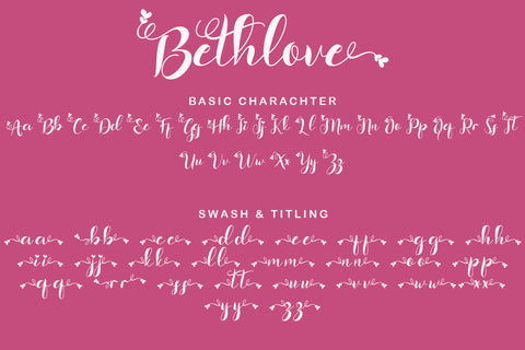 Bethlove Font Prasetya Letter 