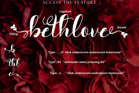 Bethlove Font Prasetya Letter 