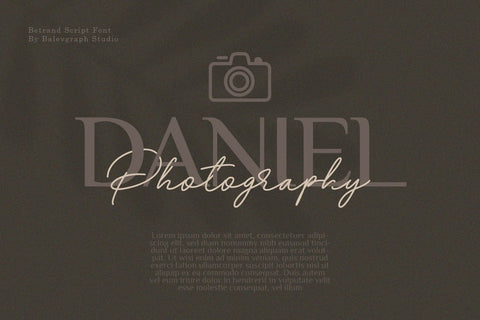 Betrand - Script Font Font Balevgraph Studio 