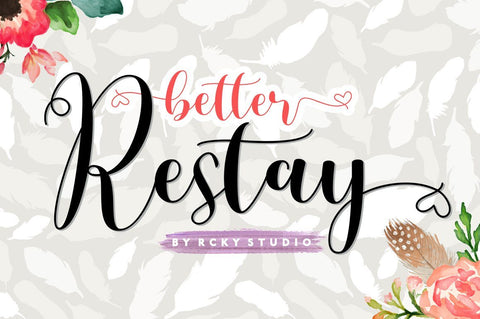 Better Restay Font RCKY STUDIO 