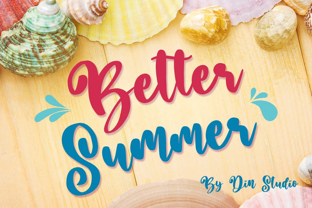 Better Summer Script Font Din Studio