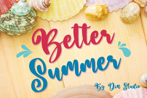 Better Summer Script Font Din Studio 