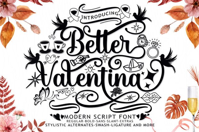 Better Valentina Font Duo Font muhammadzeky 