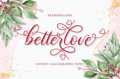 Betterlove Calligraphy Font studioalmeera 