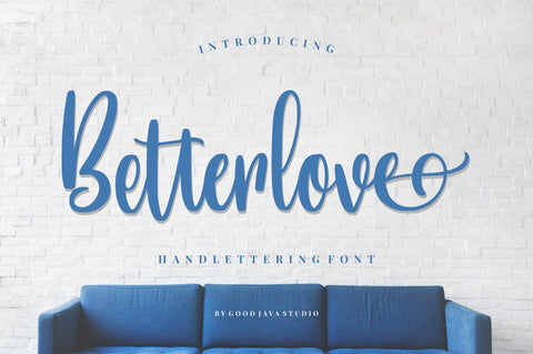 Betterlove – Handlettering Font Font Good Java 