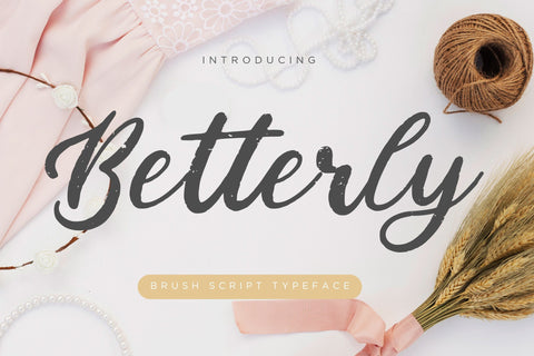 Betterly Brush Script Font Creatype Studio 
