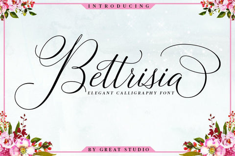 Bettrisia Script Font Great Studio 