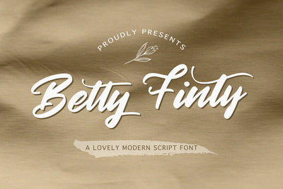 Betty Finty - Modern Script Font Font StringLabs 