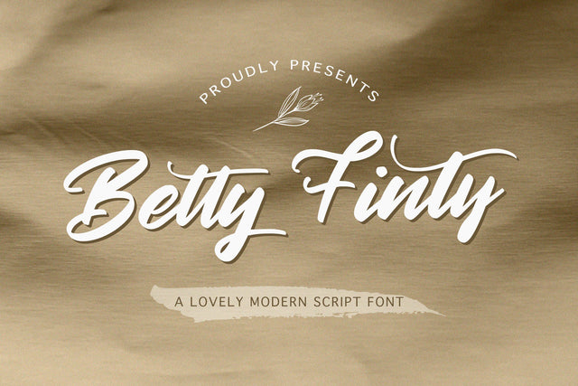 Betty Finty - Modern Script Font Font StringLabs 