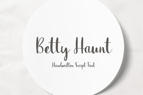 Betty Haunt Font Sunday Nomad 