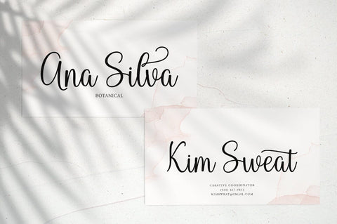 Betty Script Font Suza Studio 