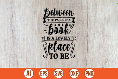 between the page of a book is a lovely place to be free svg SVG shah alam 