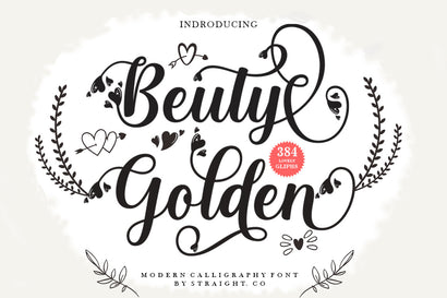 Beuty Golden Font Straight.co 