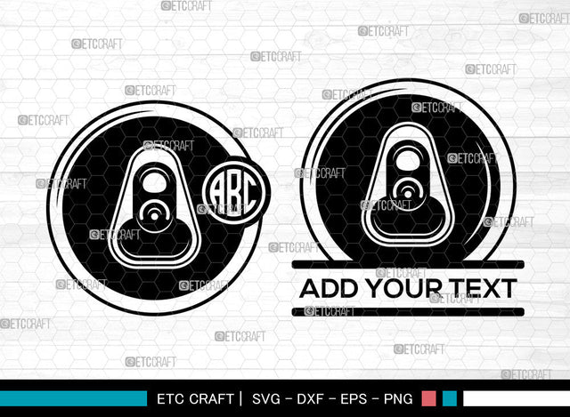 Beverage Can Monogram SVG, Drink Can svg, Soda Pop Svg, Soda Can Svg, Aluminium Cans Svg, Split Monogram Svg, Pop Can Svg Bundle SVG ETC Craft 