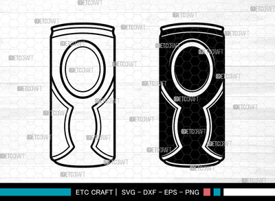 Beverage Can SVG, Drink Can svg, Soda Pop Svg, Soda Can Svg, Aluminium Cans Svg, Alcohol Cans Svg, Pop Can Svg Bundle SVG ETC Craft 
