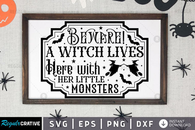 Beware a witch lives SVG SVG Regulrcrative 
