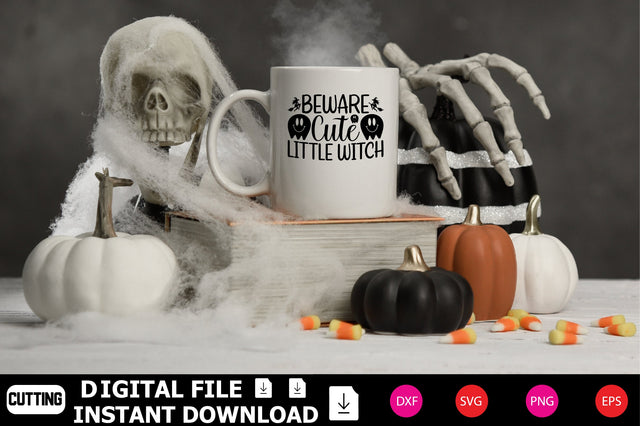 Beware Cute Little Witch SVG Shahin alam 