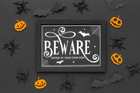 Beware Enter at Your Own Risk | Halloween Sign SVG SVG CraftLabSVG 