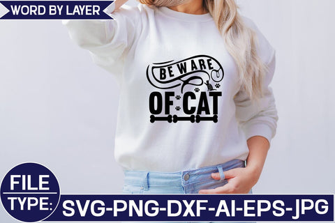 Beware of Cat SVG Cut File SVG Studio Innate 
