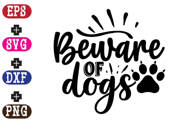 Beware of dogs SVG Nurstore 