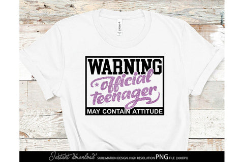 Beware Official Teenager 13th SVG | 13th Birthday Shirt SVG | Teenager Shirt SVG SVG March Design Studio 