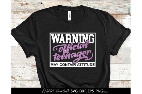 Beware Official Teenager 13th SVG | 13th Birthday Shirt SVG | Teenager Shirt SVG SVG March Design Studio 
