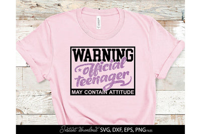 Beware Official Teenager 13th SVG | 13th Birthday Shirt SVG | Teenager Shirt SVG SVG March Design Studio 