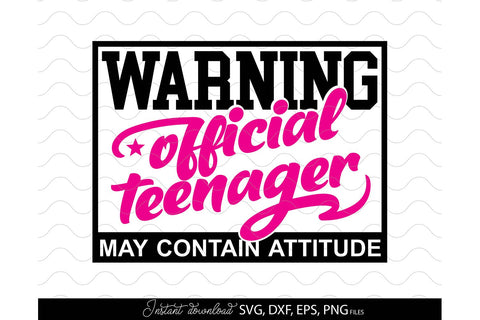Beware Official Teenager 13th SVG | 13th Birthday Shirt SVG | Teenager Shirt SVG SVG March Design Studio 