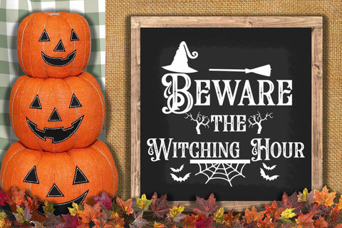Beware the Witching I Halloween Door Sign SVG I Halloween SVG Happy Printables Club 