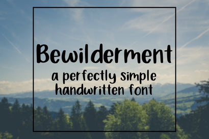 Bewilderment Handwritten Font Font SavoringSurprises 