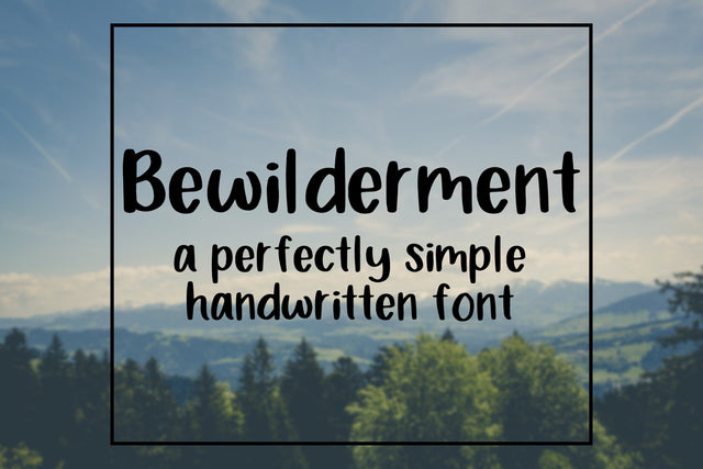 Bewilderment Handwritten Font Font SavoringSurprises