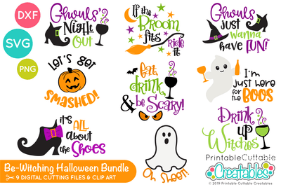 Bewitching Halloween SVG Bundle SVG Printable Cuttable Creatables 