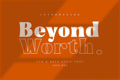 Beyond Worth - Fun & Bold Font Javapep 