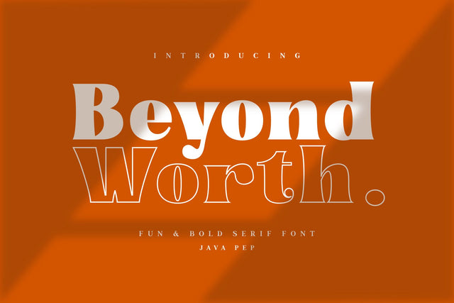 Beyond Worth - Fun & Bold Font Javapep 