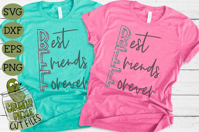 BFF Best Friends Forever SVG Crunchy Pickle 