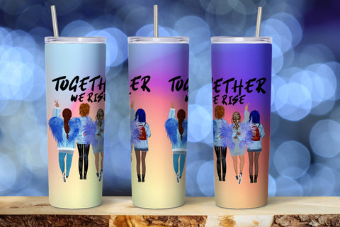 BFF Tumbler wrap, Best Friend Wings Tumbler design bundle Sublimation Natasha Prando 